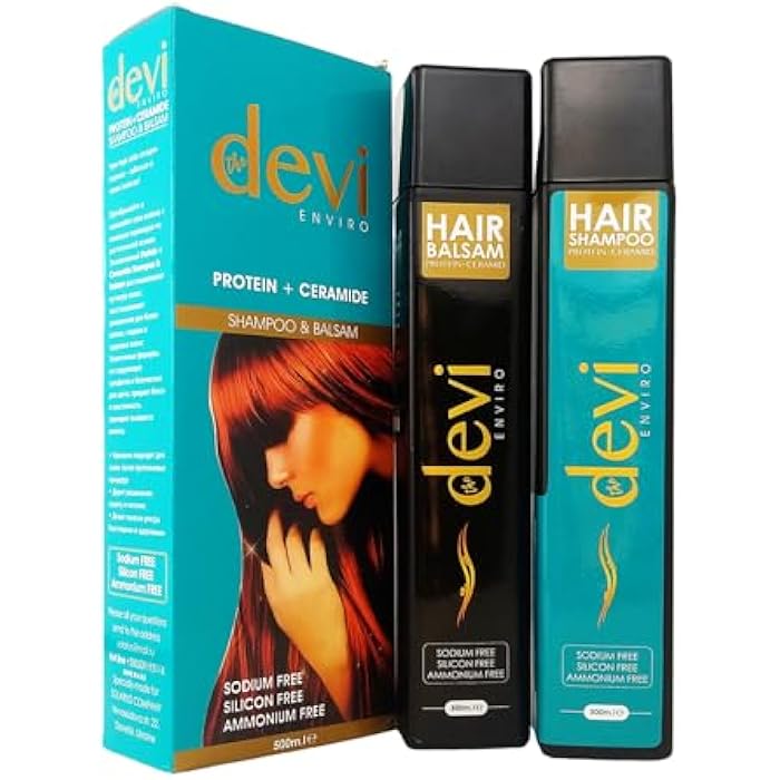 Set for Protein + Ceramide Hair Shampoo 500 ml & Balsam 500 ml - Image 1
